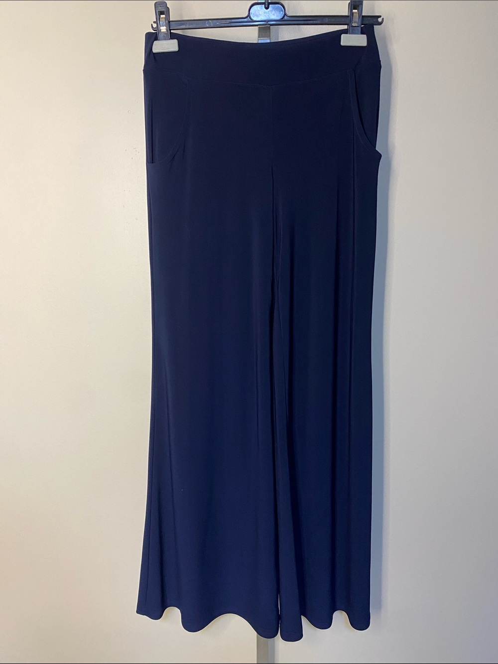 Joseph Ribkoff Midnight Blue Palazzo Wide Leg Pants NWT Size 2 - Picture 2 of 5